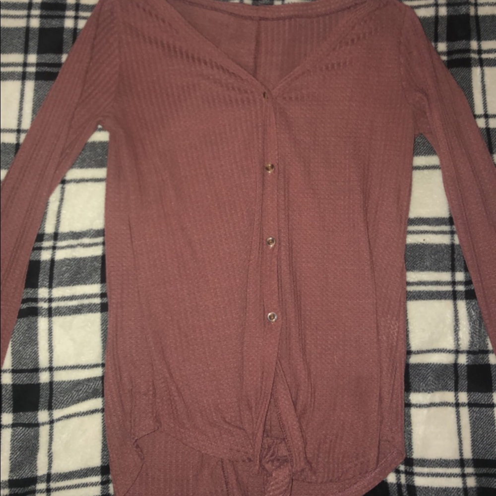 Tied knitted top